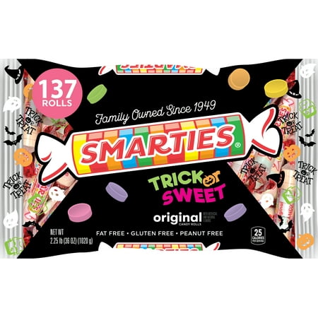 Smarties 2.25lb Halloween Bag - Flavored Candy Rolls