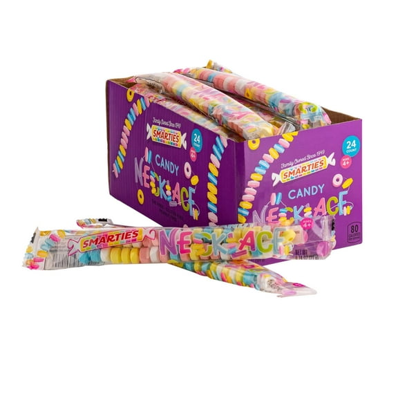 Smarties Candy Necklace, 24 Count Box