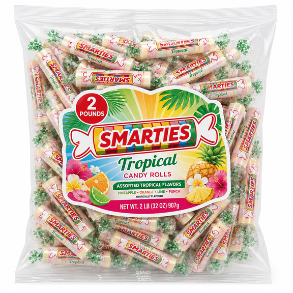Smarties Candy Roll Tropical