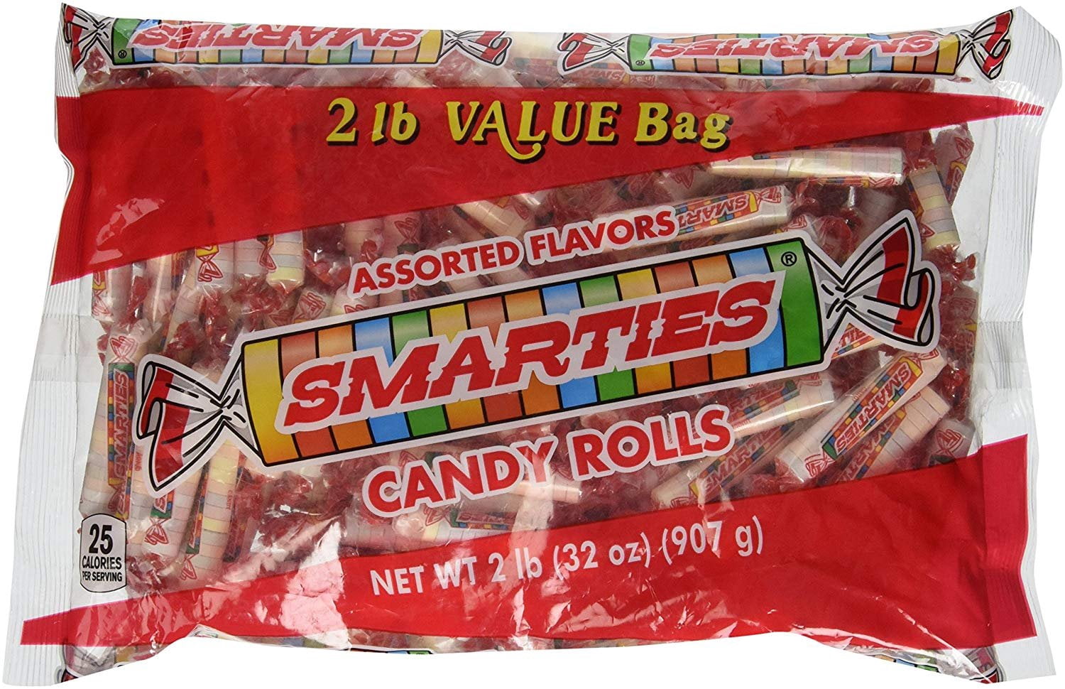 Smarty Ropes Candy Smarties Candy Rolls, Bulk, 2 Pound - Walmart.com