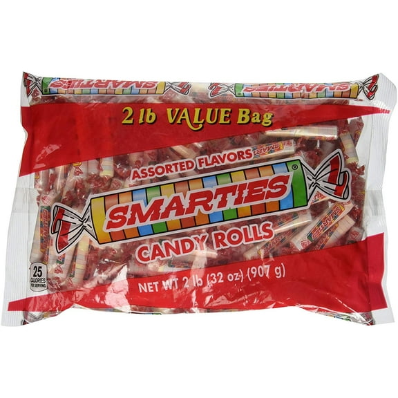Smarties Candy Rolls 2 pounds smarty candy bulk wrapped candy