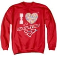 thumbnail image 1 of Smarties & I Heart Smarties - Adult Crewneck Sweatshirt, Red - Small, 1 of 1