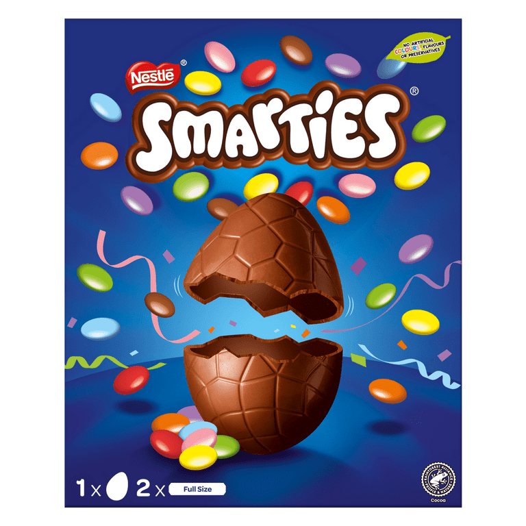 Smarties Milk Chocolate Large Egg 226G (Pack of 4) 