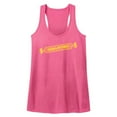thumbnail image 1 of Smarties Monochrome Smarties Heliconia Pink Women's Slim Ft Racerback Tank Top, 1 of 2