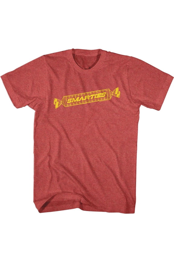 Smarties Monochrome Smarties Red Heather Adult T-Shirt