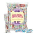 Smarties Necklaces, Individually Wrapped Hard Candy, Fruit Flavored, 40 ...