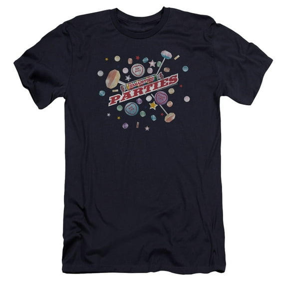 Smarties Parties Premium Adult Slim Fit 30/1 T-Shirt Navy