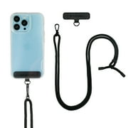 Smartish - Case Clinger - Universal Smartphone Case Detachable Crossbody Lanyard - Adjustable Black Shoulder Neck Strap