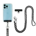 thumbnail image 1 of Smartish - Case Clinger - Universal Smartphone Case Detachable Crossbody Lanyard - Braided Chain Shoulder Neck Strap - Black-Silver, 1 of 6