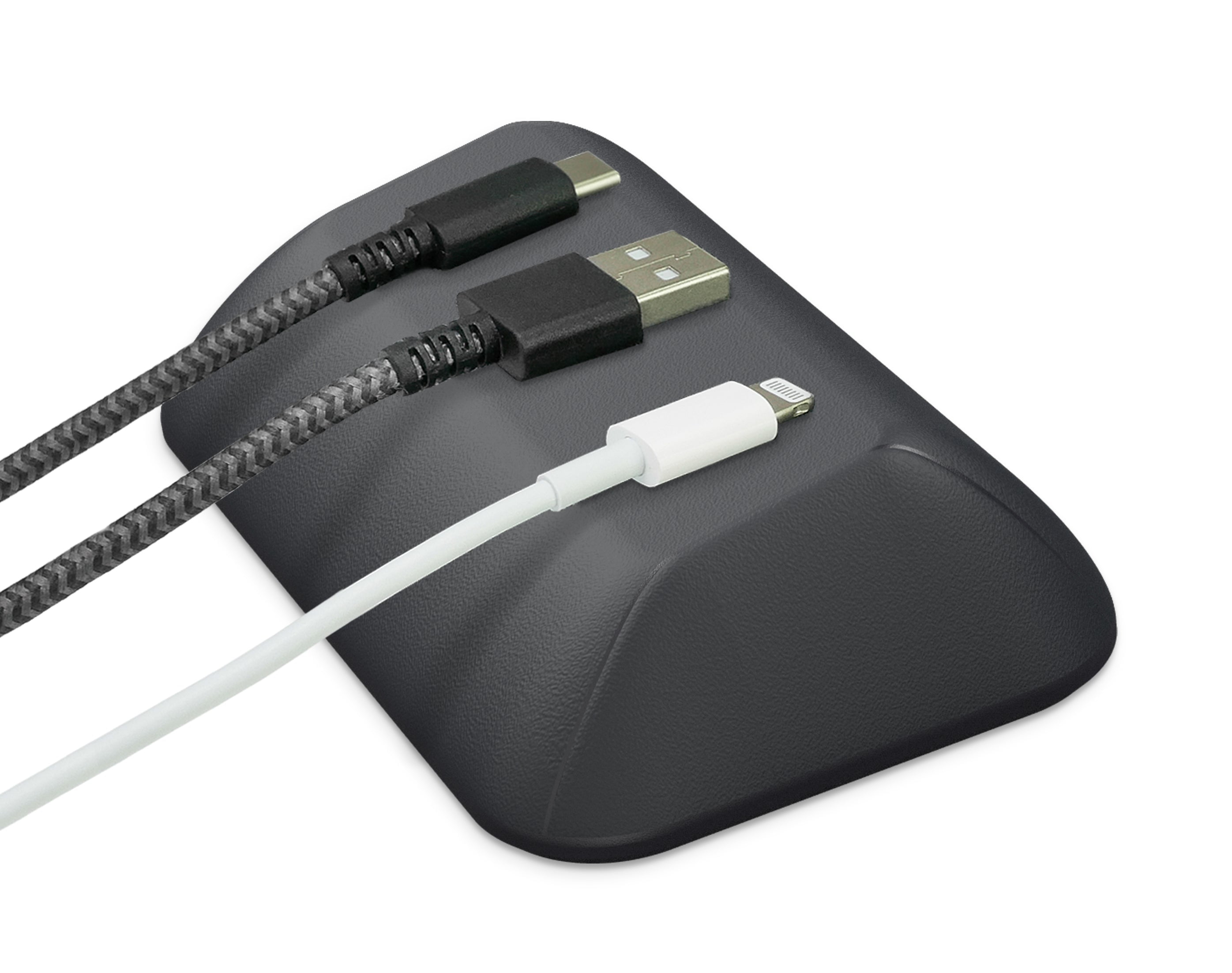 Black Magnetic Cable Organizer with Magnet Clips