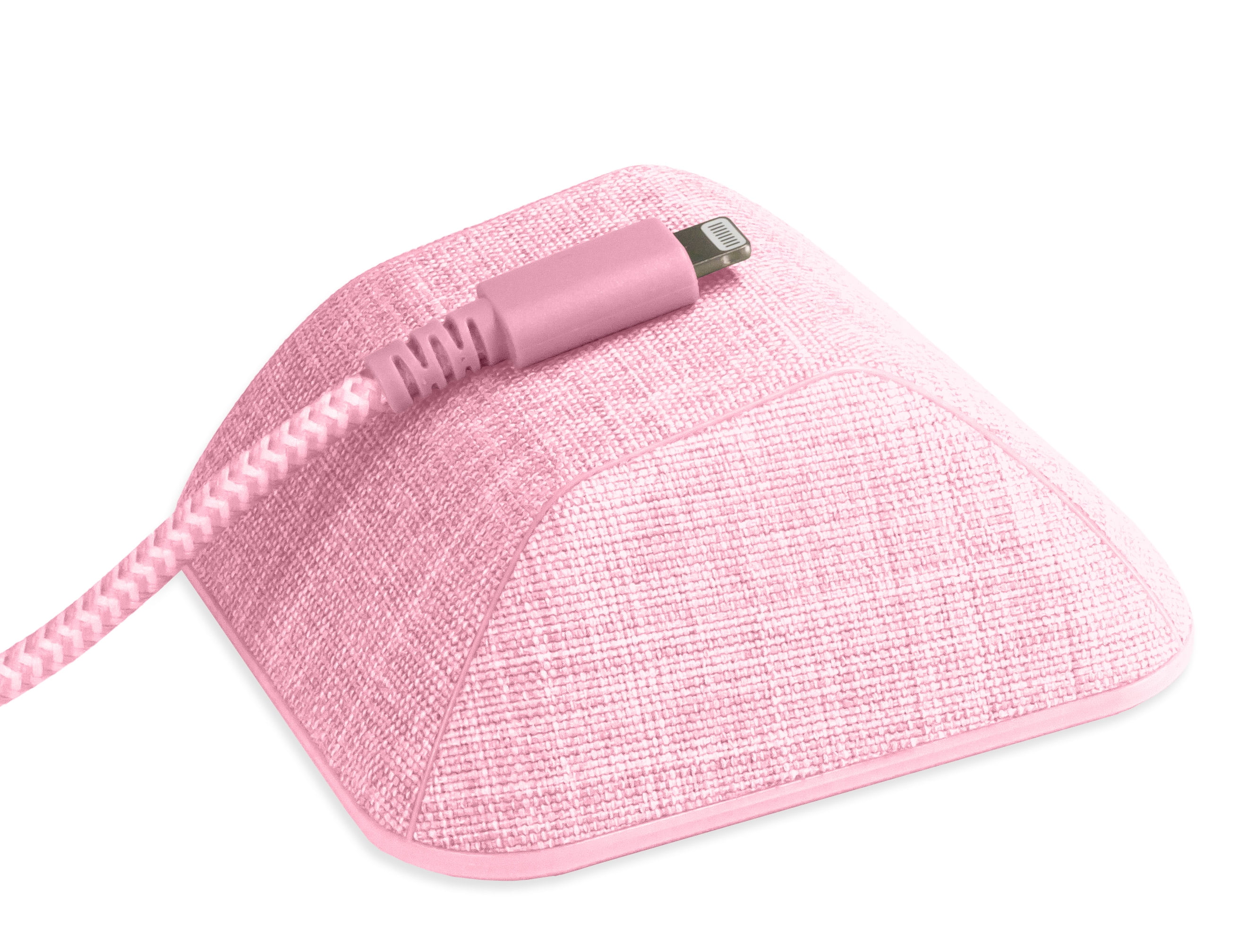 I'm Blushing Pink Heathered Fabric Magnetic Cable Organizer
