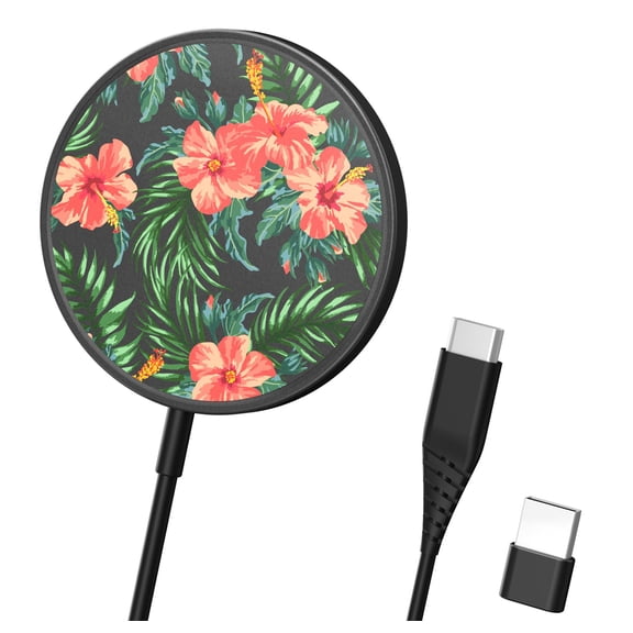 Smartish Magnetic Wireless Charger Compatible with MagSafe - Charge Dinghy - Qi Certified 7.5W Fast Charging for iPhone 13/12 Series/AirPod 3 [USB-C and USB-A Adapters Included] - Flavor of the Month