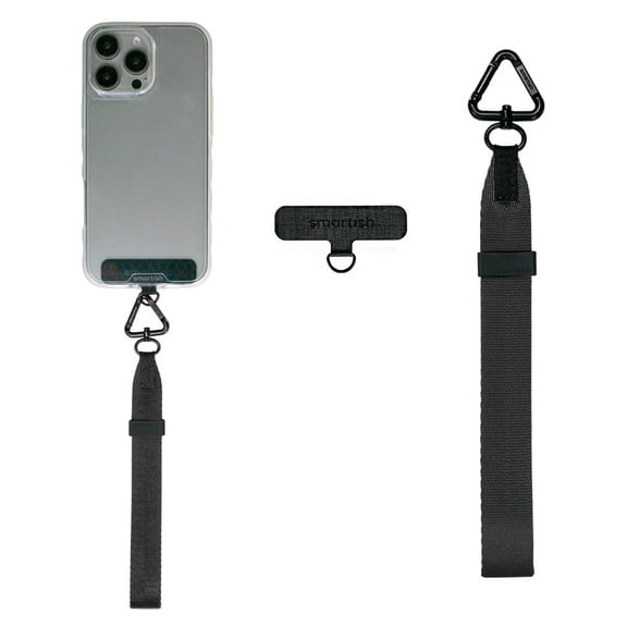Smartish Phone Wristlet - Case Clinger - Universal iPhone Holder with Detachable Wrist Strap Loop with Phone Insert Unisex Gift for All Phone Cases iPhone, Galaxy, Pixel - Black Tie Affair