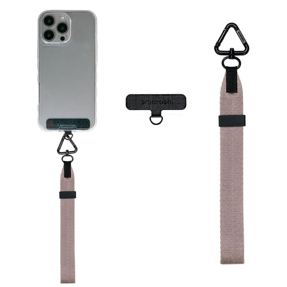 Smartish Phone Wristlet - Case Clinger - Universal iPhone Holder with Detachable Wrist Strap Loop with Phone Insert Unisex Gift for All Phone Cases iPhone, Galaxy, Pixel - Sandstorm