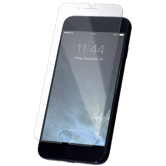 Smartish Screen Protector for iPhone 8 Plus, 7 Plus, 6 Plus - TUFF Sheet - Scratch Resistant Tempered Glass with Alignment Tool - Clear 2-Pack