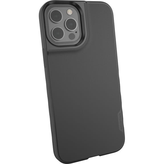 Smartish iPhone 12 Pro Max Slim Case - Gripmunk [Lightweight + Protective] Thin Cover (Silk) - Black Tie Affair