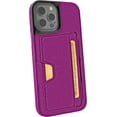 thumbnail image 1 of Smartish iPhone 12 Pro Max Wallet Case - Wallet Slayer Vol. 2 [Slim Protective Kickstand] Credit Card Holder (Silk) - Purple Reign, 1 of 8