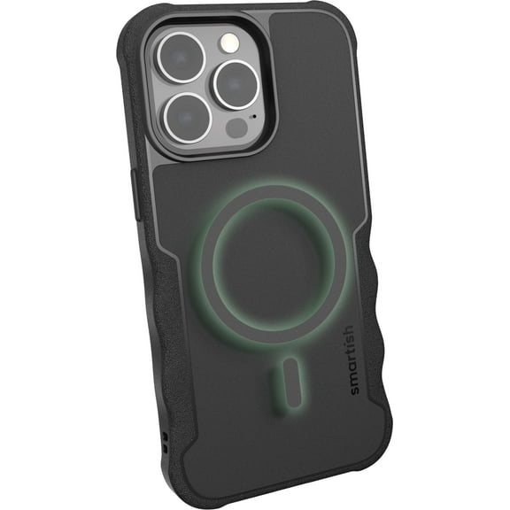 Smartish iPhone 13 Pro Protective Case - Gripzilla Compatible with MagSafe [Rugged + Tough] Armored Slim Cover with Drop Protection - Black Tie Affair