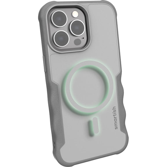Smartish iPhone 13 Pro Protective Case - Gripzilla Compatible with MagSafe [Rugged + Tough] Armored Slim Cover with Drop Protection - Gray Area