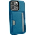 thumbnail image 1 of Smartish iPhone 13 Pro Wallet Case - Wallet Slayer Vol. 2 [Slim + Protective] Credit Card Holder with Kickstand - Blues on the Green, 1 of 5