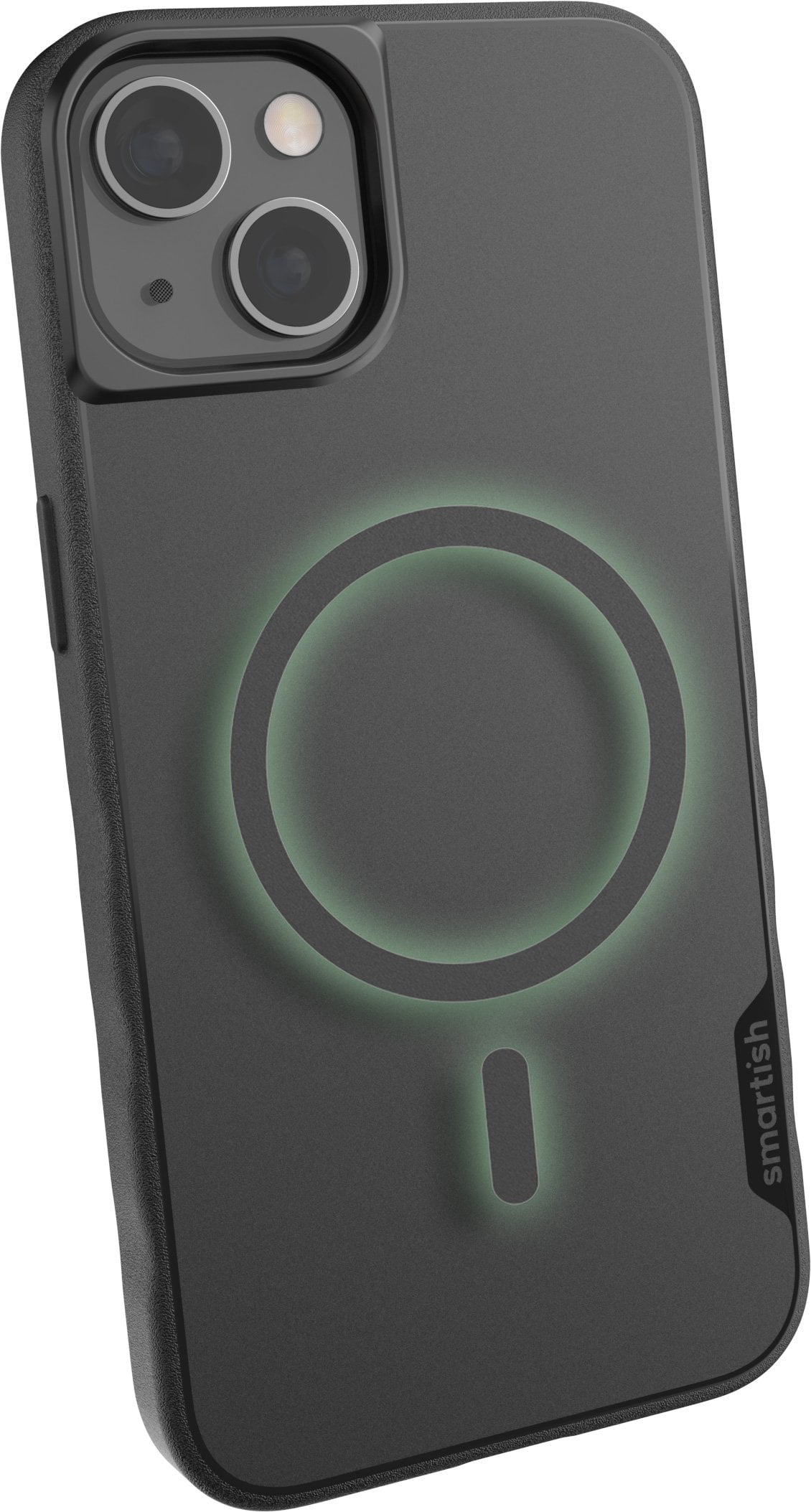 Smartish iPhone 13 Slim Case - Gripmunk Compatible with MagSafe [Lightweight Protective] Thin Grip Cover with Microfiber Lining - Black Tie Affair .Black Tie Affair (MagSafe) iPhone