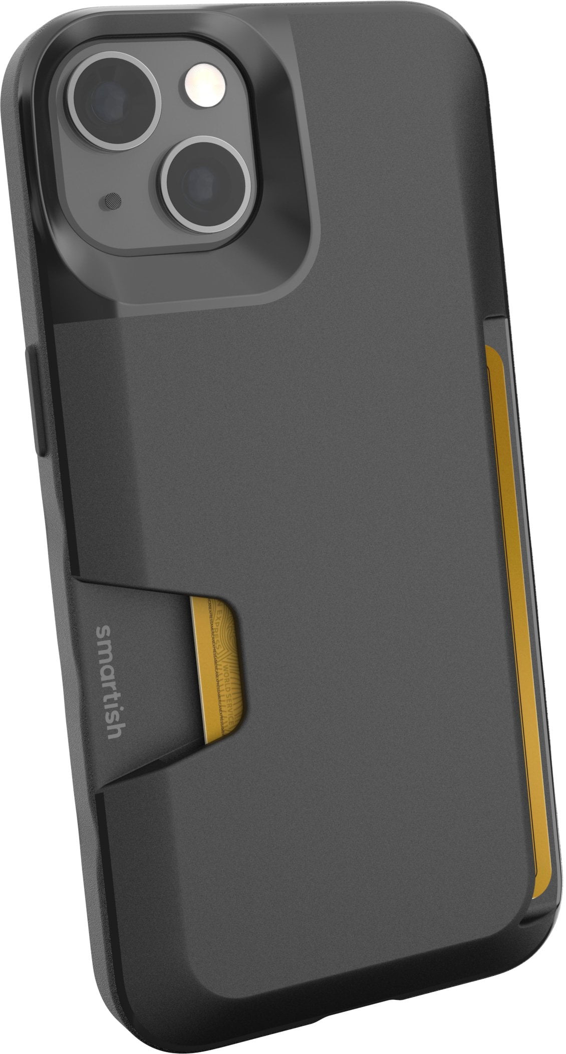 Smartish iPhone 13 Wallet Case - Wallet Slayer Vol. 1 [Slim + Protective] Credit Card Holder - Black Tie Affair