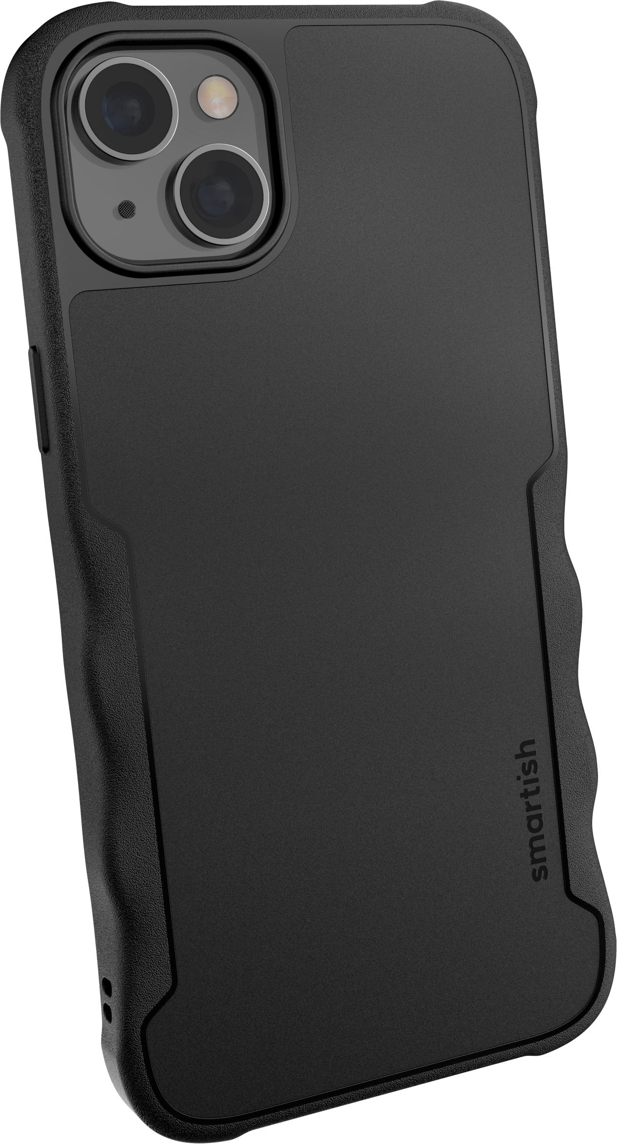 Smartish iPhone 14 Max Protective Case - Gripzilla Compatible with MagSafe [Rugged + Tough] Armored Slim Cover with Drop Protection - Black Tie Affair