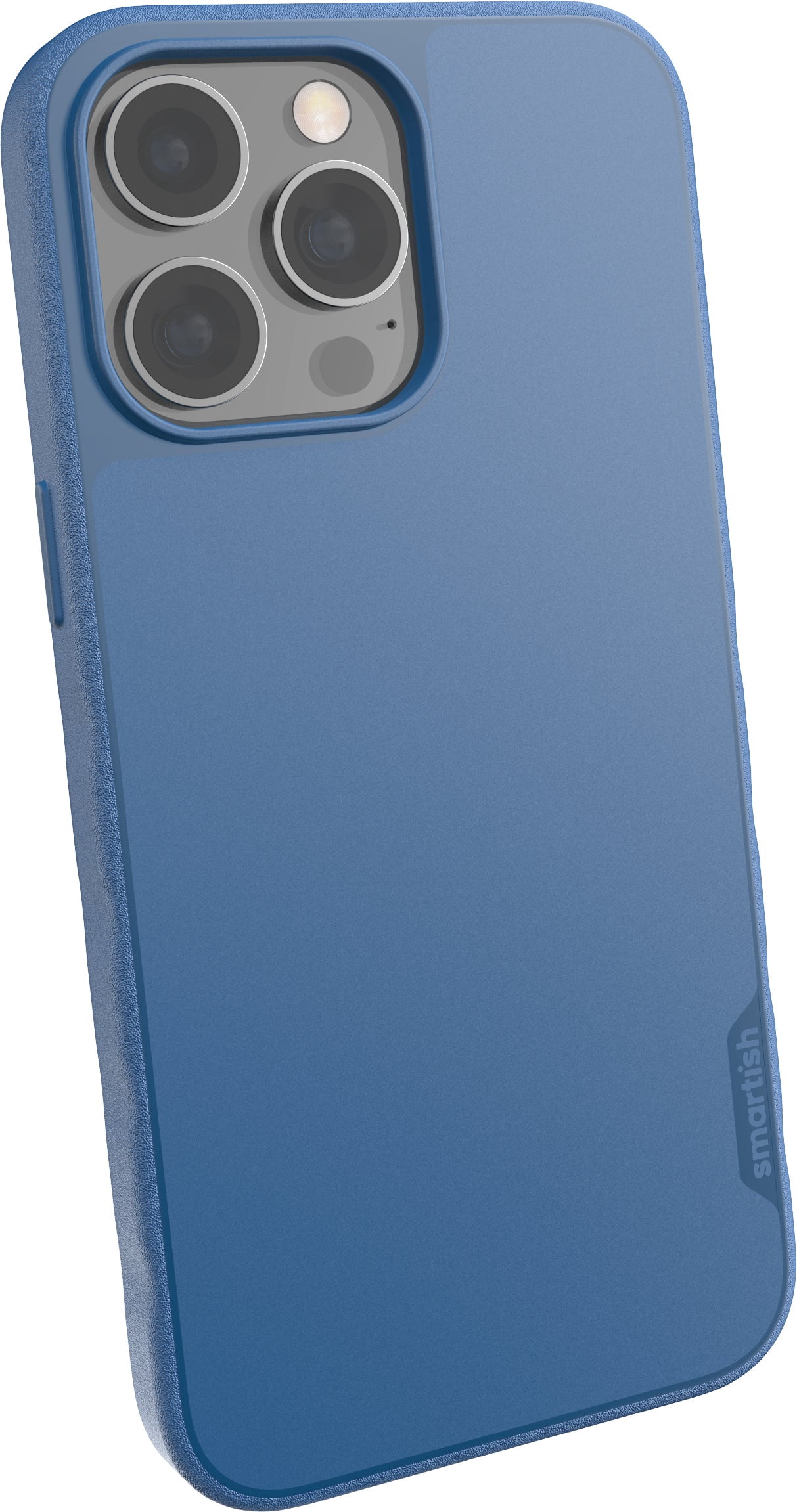 Smartish iPhone 14 Pro Max Slim Case - Gripmunk Compatible with MagSafe [Lightweight + Protective] Thin Grip Cover with Microfiber Lining - Blues on the Green