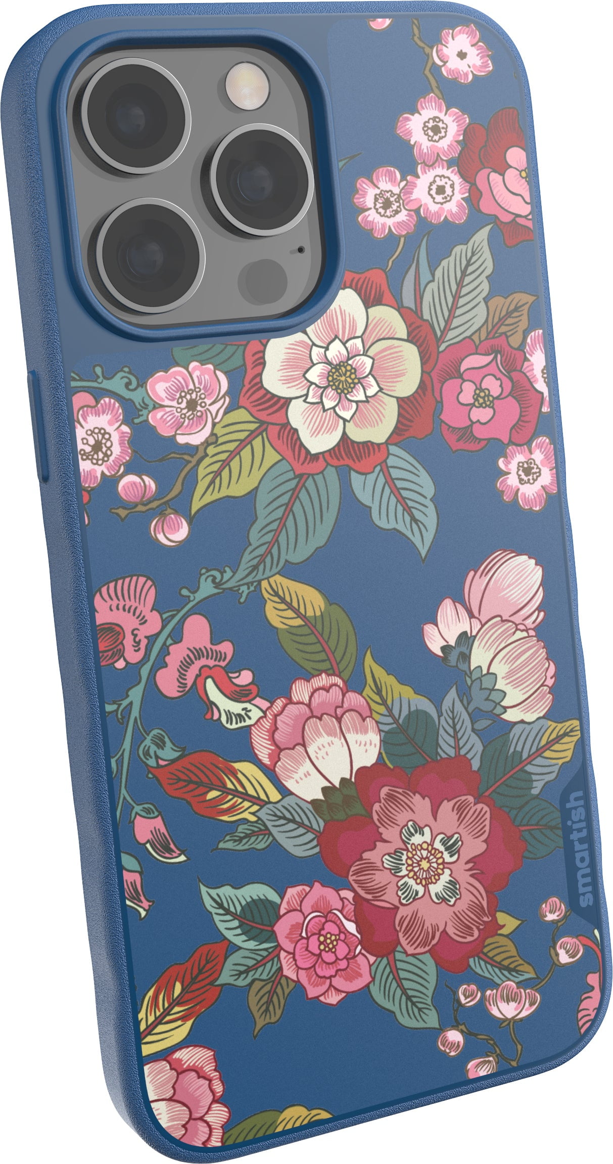 Smartish iPhone 14 Pro Max Slim Case - Gripmunk Compatible with MagSafe [Lightweight + Protective] Thin Grip Cover with Microfiber Lining - Flirty Floral