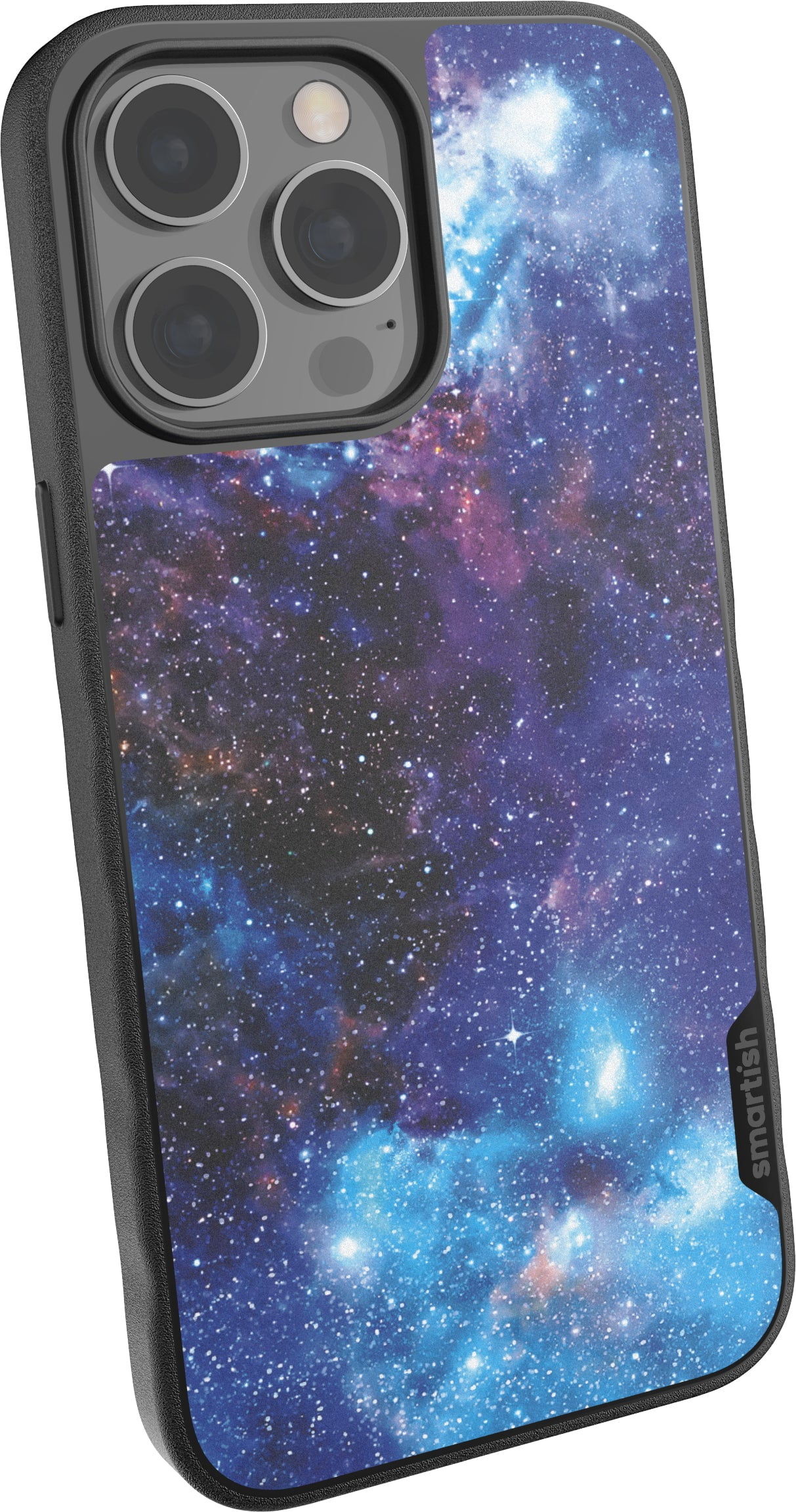 Smartish iPhone 14 Pro Max Slim Case - Gripmunk Compatible with MagSafe [Lightweight + Protective] Thin Grip Cover with Microfiber Lining - Spaced Out