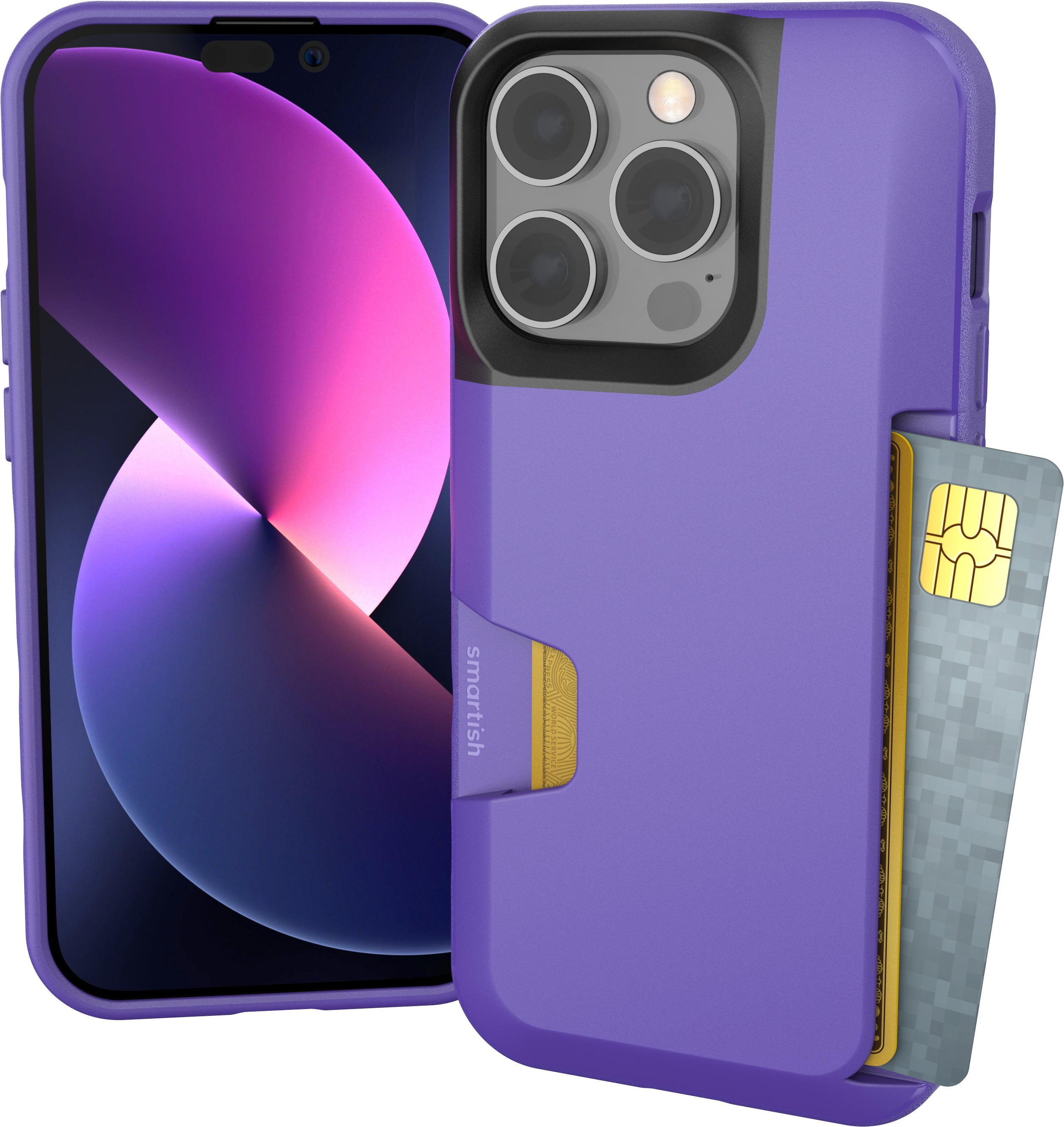 Smartish iPhone 14 Pro Wallet Case - Wallet Slayer Vol. 1 [Slim + Protective] Credit Card Holder - You're Just Jelly
