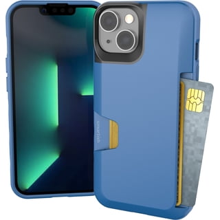 Smartish iPhone 14 Wallet Case - Wallet Slayer Vol. 1 [Slim + Protective] Credit Card Holder - Blues on the Green