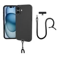 thumbnail image 1 of Smartish iPhone 16 Plus MagSafe Case with Crossbody Lanyard Strap - Gripmunk - [Slim + Protective] Magnetic Slim Case with Universal Detachable Shoulder Neck Strap - Black Tie Affair, 1 of 5