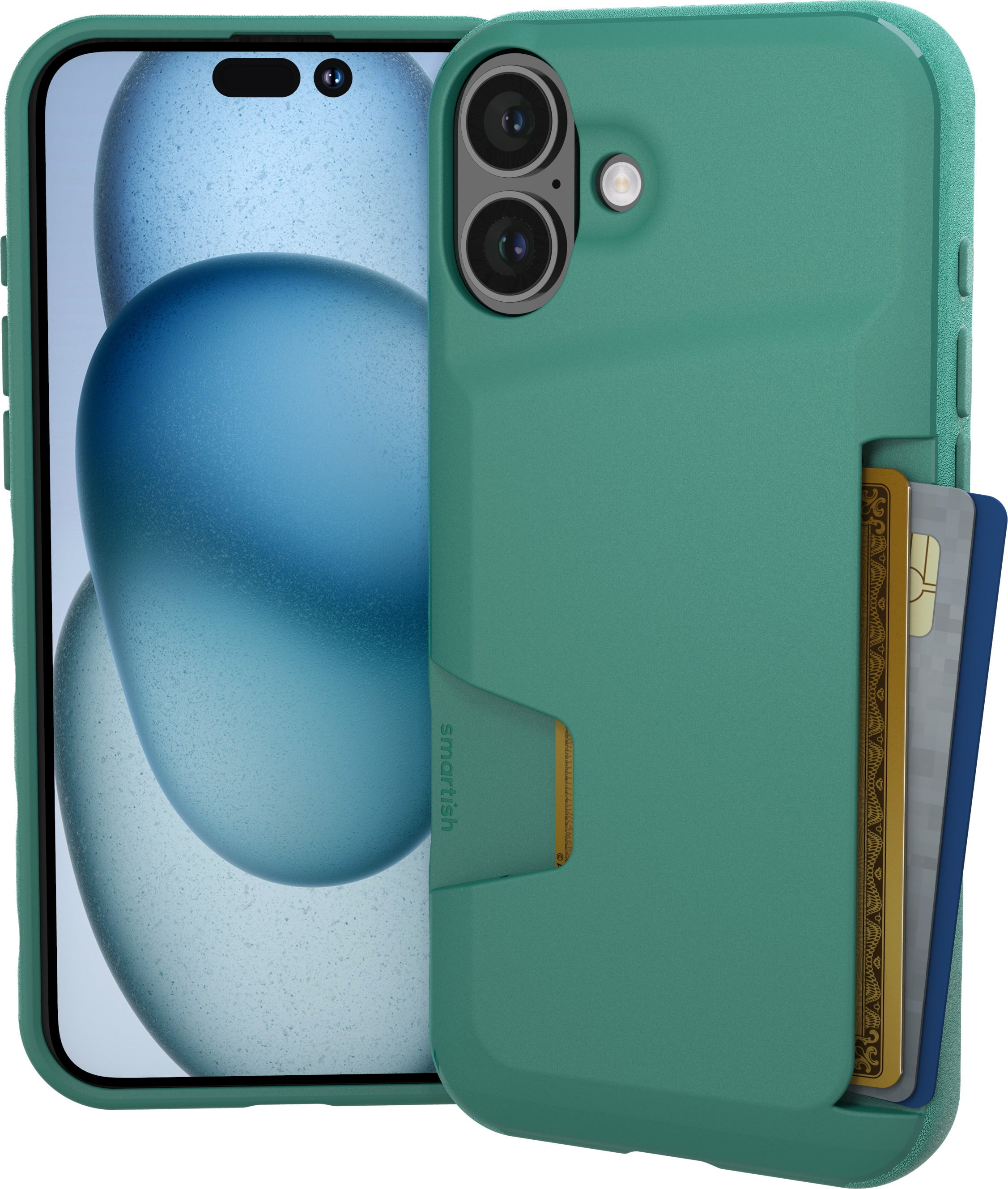 Smartish® iPhone 16 Plus Wallet Case - Wallet Slayer Vol. 1 [Slim + Protective] Credit Card Holder - Drop Tested Hidden Card Slot Cover Compatible with Apple iPhone 16 Plus - So Jaded