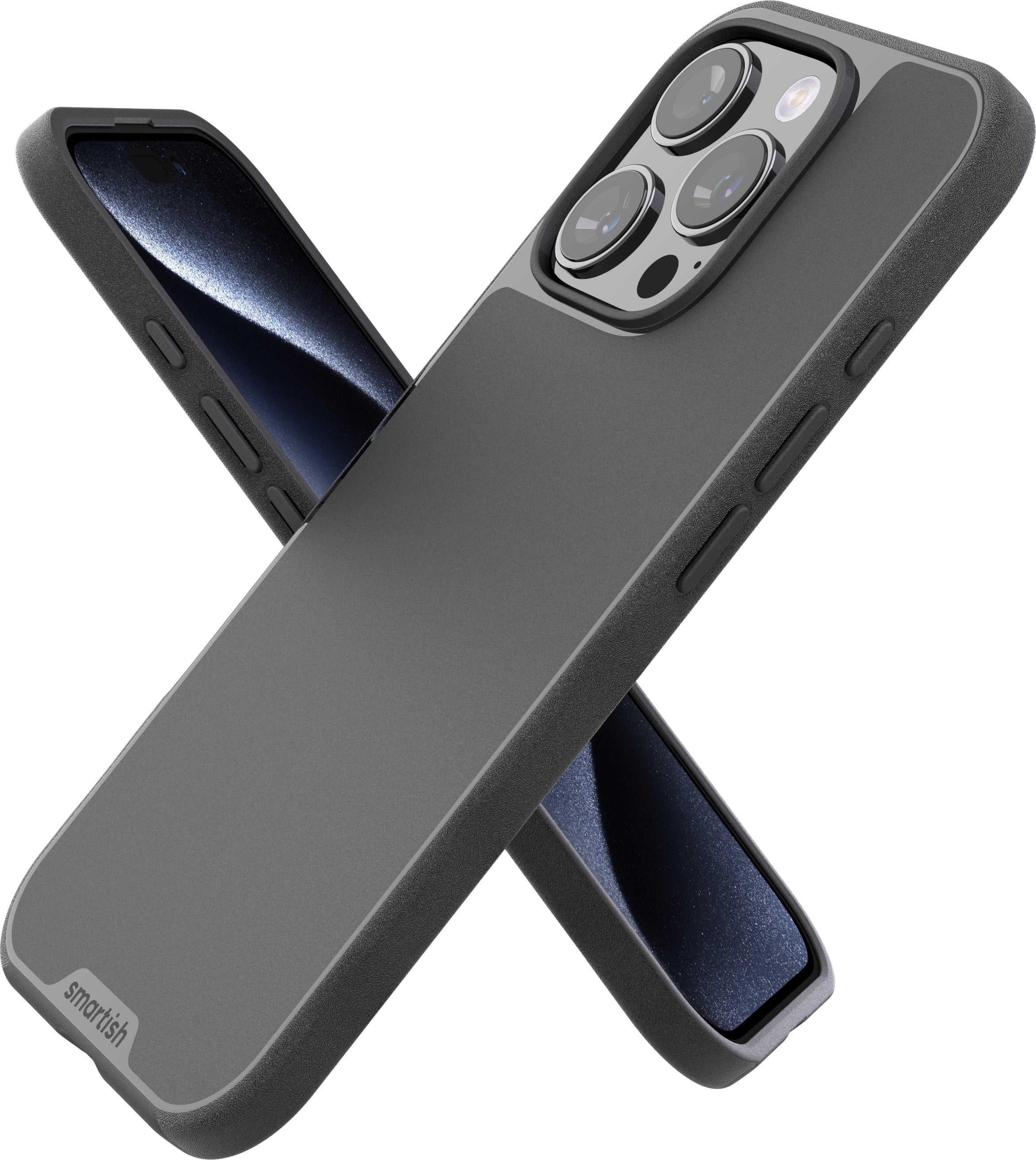 Smartish® iPhone 16 Pro Magnetic Case - Gripmunk Compatible with MagSafe [Lightweight + Protective] Slim & Thin Grip Cover with Microfiber Lining for Apple iPhone 16 Pro - Black Tie Affair