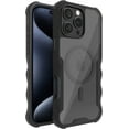 thumbnail image 1 of Smartish® iPhone 16 Pro Max Protective Magnetic Case - Gripzilla Compatible with MagSafe [Rugged + Tough] Heavy Duty Armor Cover Drop Tested Protection for Apple iPhone 16 Pro Max - Clearly Black, 1 of 6