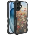 thumbnail image 1 of Smartish® iPhone 16 Protective Magnetic Case - Gripzilla Compatible with MagSafe [Rugged + Tough] Heavy Duty Grip Armored Slim Cover w/ Drop Tested Protection for Apple iPhone 16 - Wildflower Fields, 1 of 6