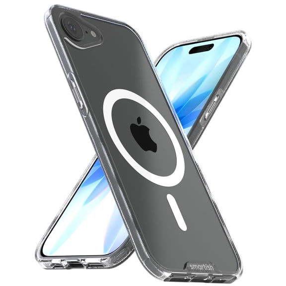 Smartish iPhone 17e/16e MagSafe Case - Gripmunk Protective Slim Magnetic Cover - Clearly