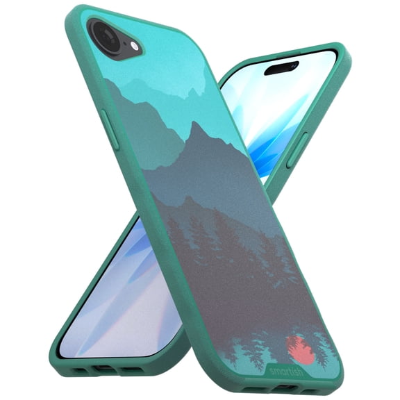 Smartish® iPhone 17e/16e MagSafe Case - Gripmunk Magnetic Slim Case [Lightweight   Protective] Thin Grip Cover with Microfiber Lining for Apple iPhone 2026 - Moving Mountains