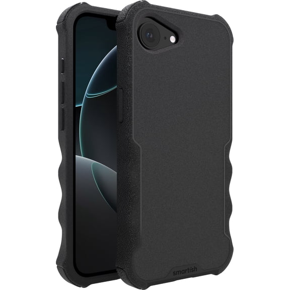 Smartish iPhone 17e/16e MagSafe Case - Gripzilla - Heavy Duty Armor Cover - Black