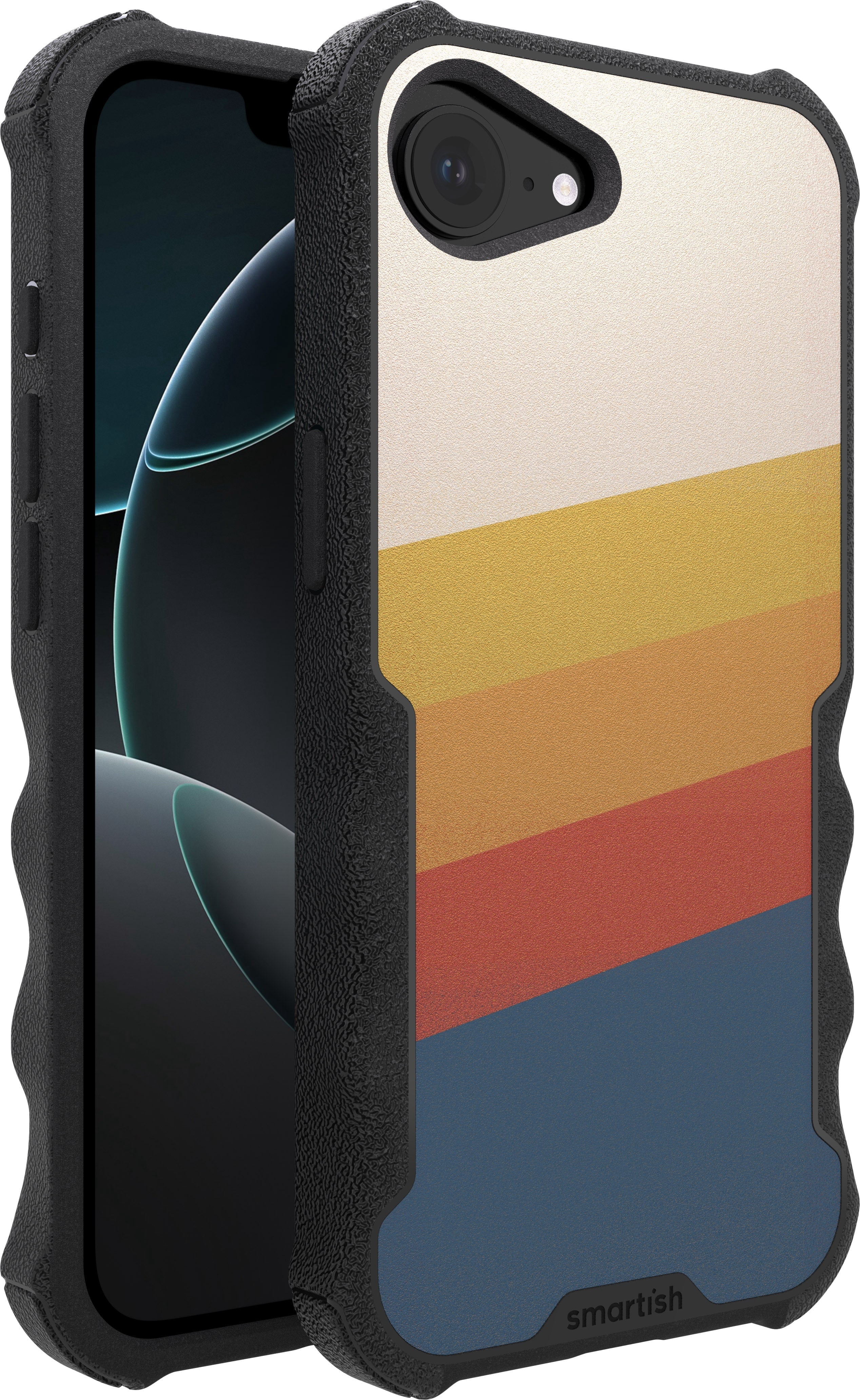 Smartish iPhone 17e/16eMagSafe Case - Gripzilla - Heavy Duty Armor Cover - Stripes