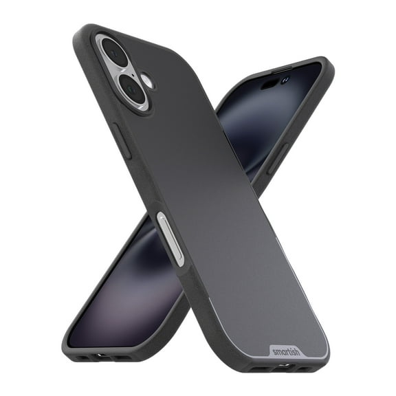 Smartish® iPhone 17 MagSafe Case - Gripmunk Magnetic Slim Case [Lightweight + Protective] Thin Grip Cover with Microfiber Lining for Apple iPhone 17 - Black Tie Affair