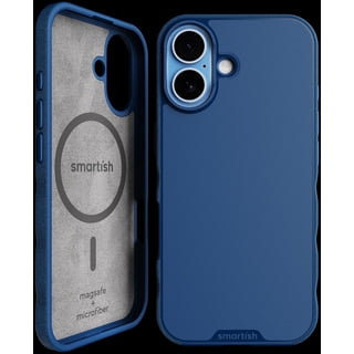 Smartish® iPhone 17 MagSafe Case - Gripmunk Magnetic Slim Case [Lightweight + Protective] Thin Grip Cover with Microfiber Lining for Apple iPhone 17 - Blues on The Green