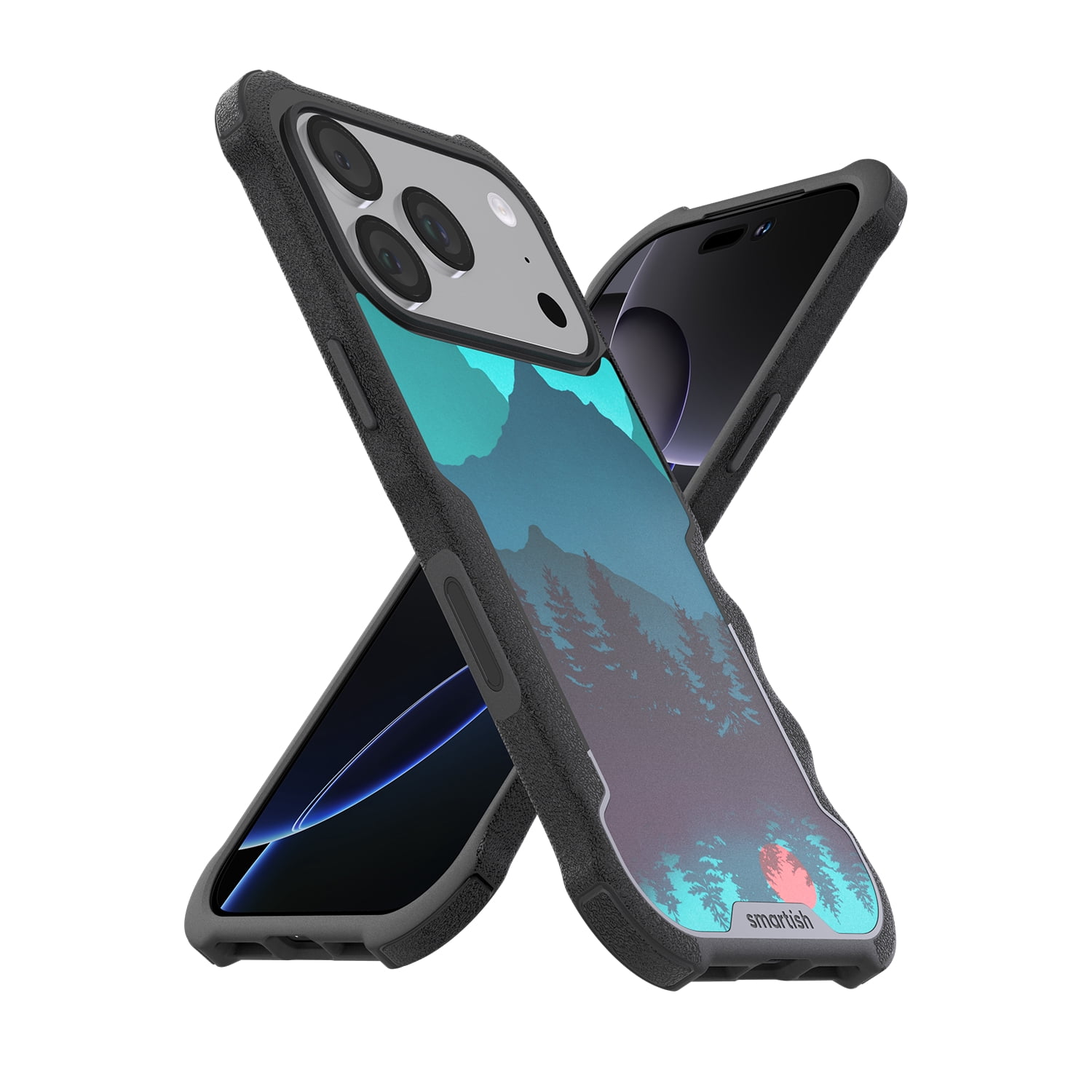 Smartish® iPhone 17 Pro MagSafe Case - Gripzilla Protective Magnetic Case [Rugged + Tough] Heavy Duty Grip Armored Cover w/ Drop Tested Protection for Apple iPhone 17 Pro - Moving Mountains
