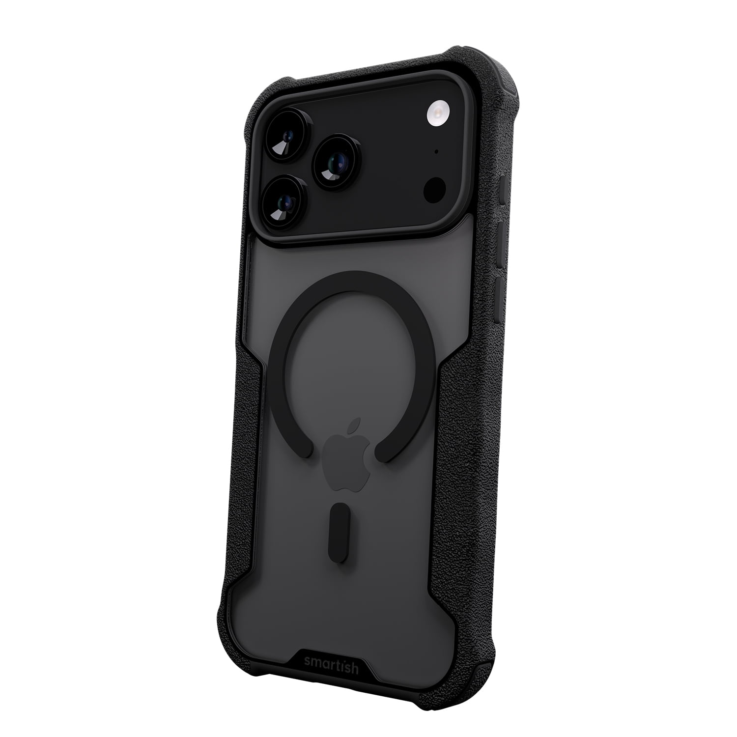 Smartish® iPhone 17 Pro Max MagSafe Case - Gripzilla Protective Magnetic Clear Case [Rugged + Tough] Heavy Duty Grip - Anti-Yellowing Drop Tested Cover for Apple iPhone 17 Pro Max - Clearly Black