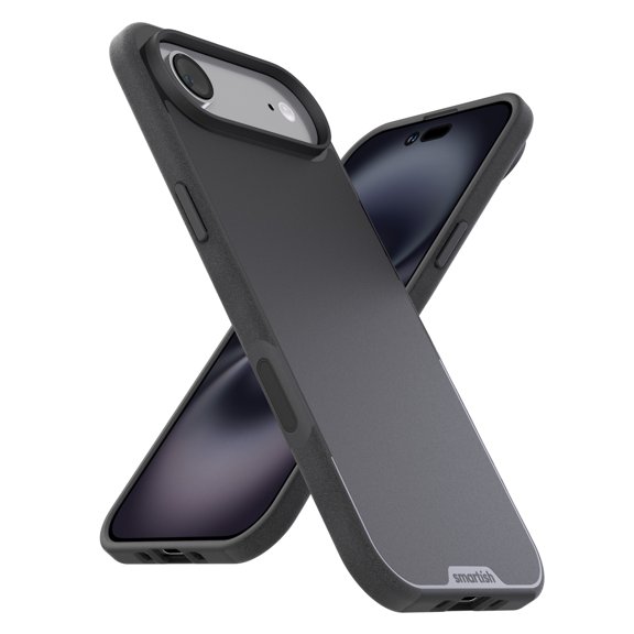 Smartish® iPhone Air MagSafe Case - Gripmunk with Camera Control Protection, Magnetic Slim Grip Cover [Thin + Protective] w/ Microfiber Lining for Apple iPhone Air - Black Tie Affair