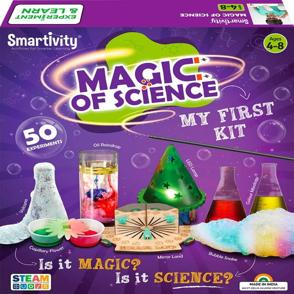 Smartivity Magic of Science STEAM Educational Activity Kit for Kids, DIY STEAM Activity Kit, 4-8 years