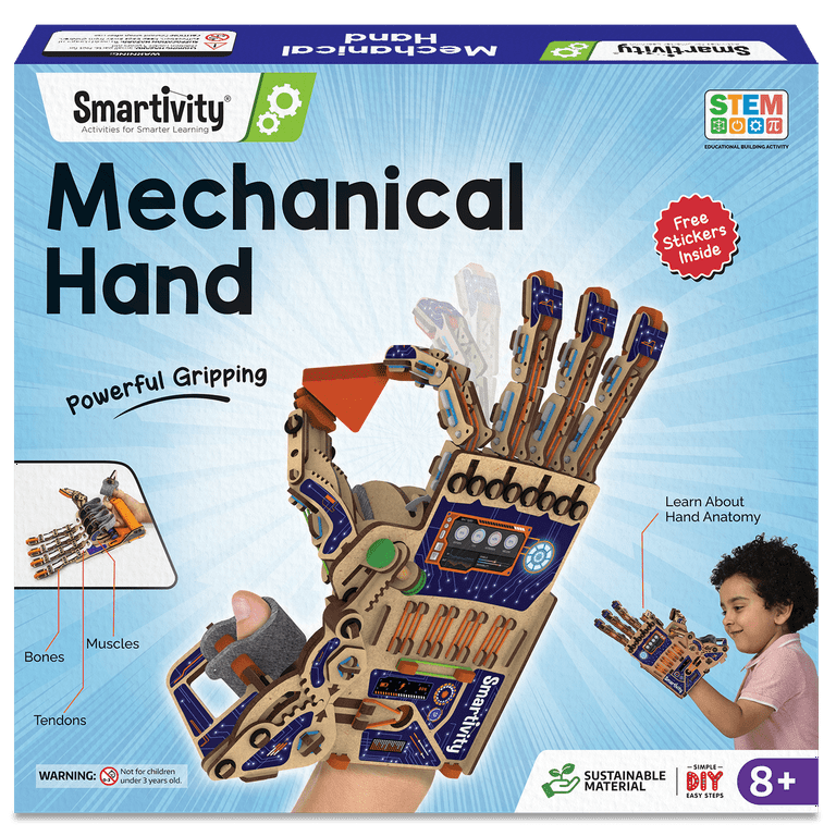 Smartivity Robotic Mechanical Hand STEAM Science Kit Kids DIY Toy Ages 8 14 Unisex