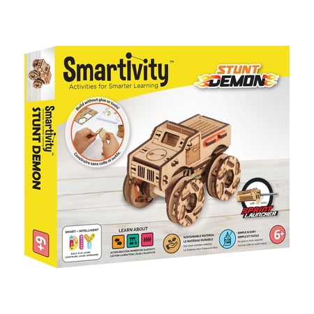 Smartivity Stunt Demon STEM 3D Wooden Model Truck for Kids