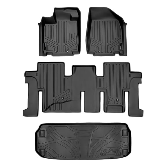 SMARTLINER 3 Rows Custom Fit Floor Liners Compatible with 2013 - 2013 Infiniti JX35 (Gasoline)
